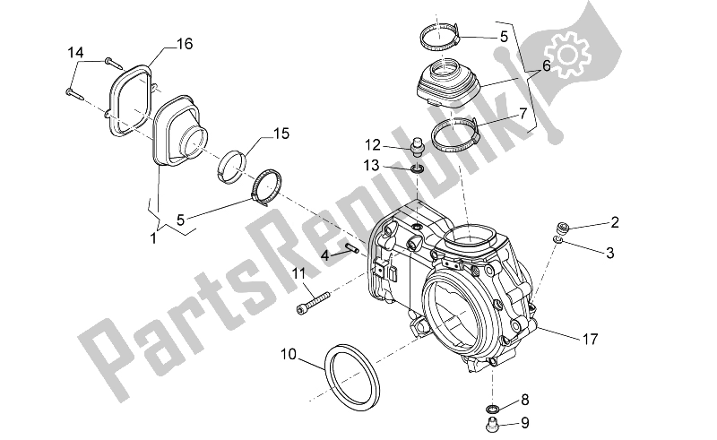 All parts for the Trans. Cpl.-cage of the Moto-Guzzi Norge 1200 IE 8V Polizia Stradale 2014