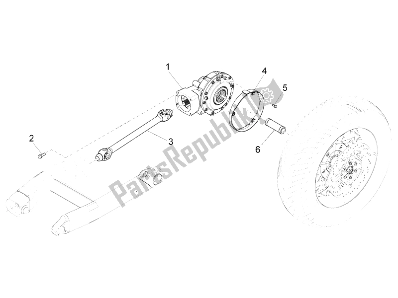 Tutte le parti per il Trasmissione Completata del Moto-Guzzi California 1400 Custom ABS 2012