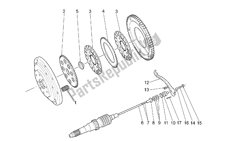 Toutes les pièces pour le Embrayage du Moto-Guzzi Quota ES 1100 1998