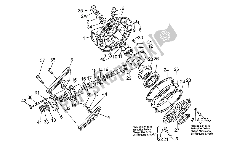 Toutes les pièces pour le Transmission Terminée I du Moto-Guzzi V 10 Centauro 1000 1997