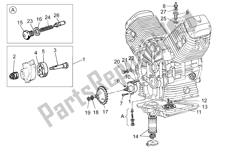 Todas las partes para Bomba De Aceite de Moto-Guzzi V7 Classic 750 2008