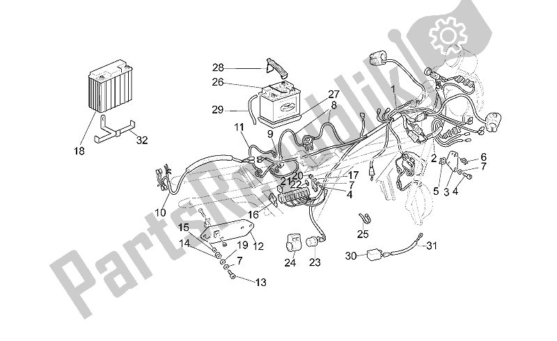 All parts for the Electrical System of the Moto-Guzzi California Stone 1100 2001