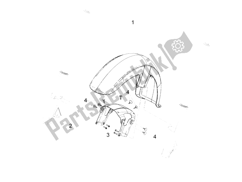 Wszystkie części do Przedni B? Otnik-s? Upek Moto-Guzzi Eldorado 1400 2015