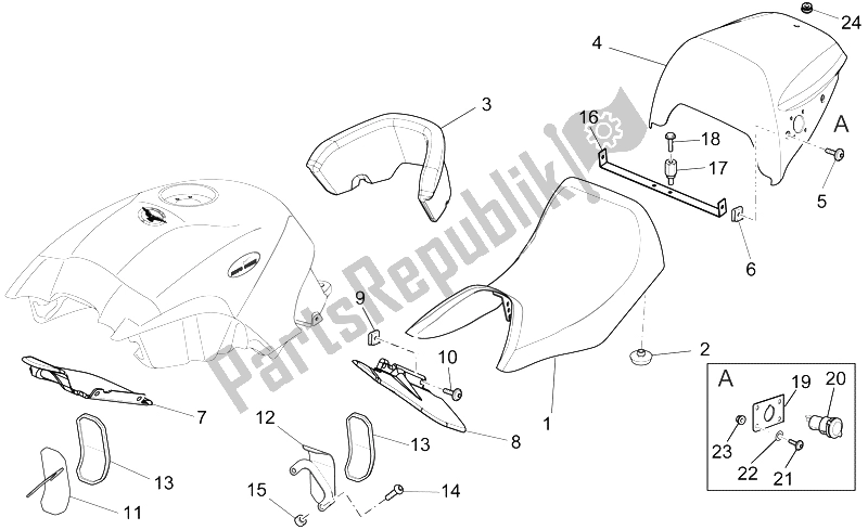 Todas las partes para Cuerpo Policial de Moto-Guzzi Norge 1200 IE 2006