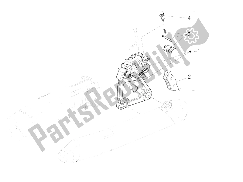 Toutes les pièces pour le étrier De Frein Arrière du Moto-Guzzi California 1400 Custom ABS 2012