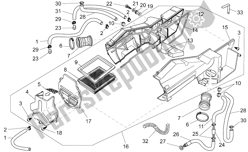 Toutes les pièces pour le Boite D'air du Moto-Guzzi V7 Classic 750 2008