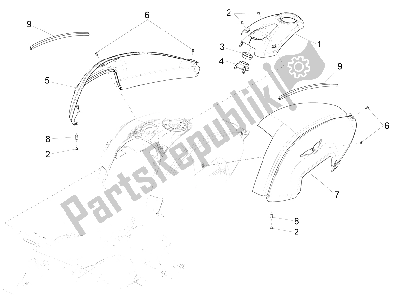 Todas las partes para Tapa Del Tanque de Moto-Guzzi Audace 1400 2015
