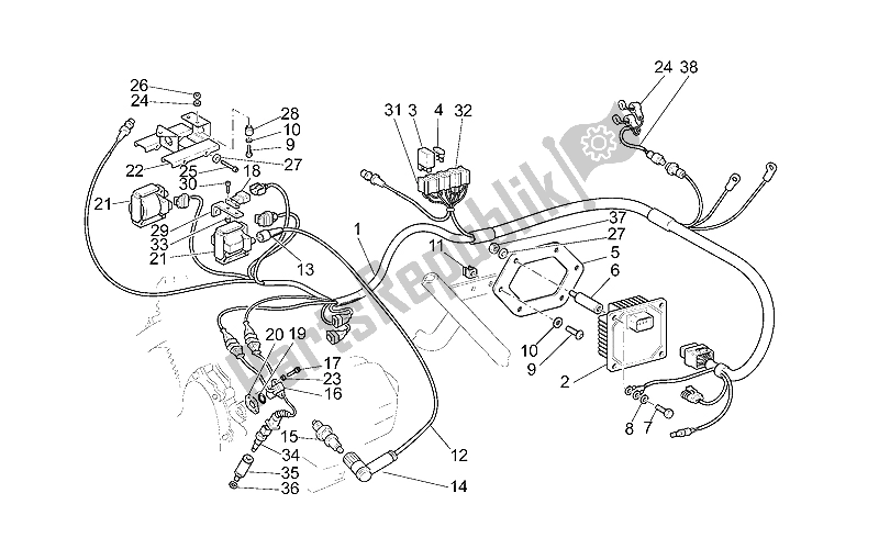 Todas las partes para Sistema Eléctrico De Inyección de Moto-Guzzi California Stone 1100 2001