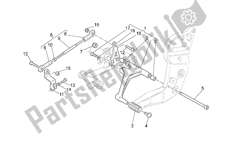 Todas las partes para Palanca De Cambios de Moto-Guzzi V 11 LE Mans Sport Naked 1100 2001