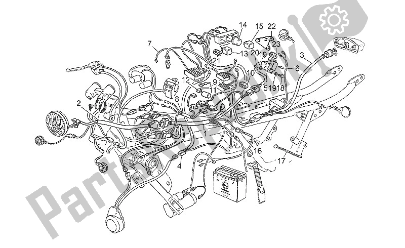 Todas las partes para Sistema Eléctrico de Moto-Guzzi Nevada 750 1991