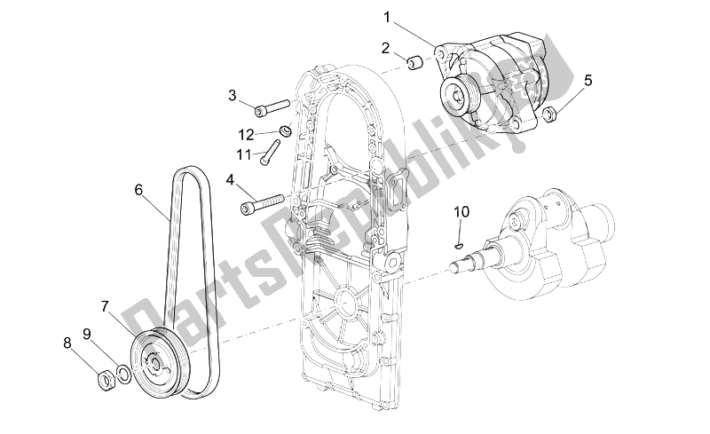 Toutes les pièces pour le Générateur De Courant du Moto-Guzzi Breva V IE 850 2006