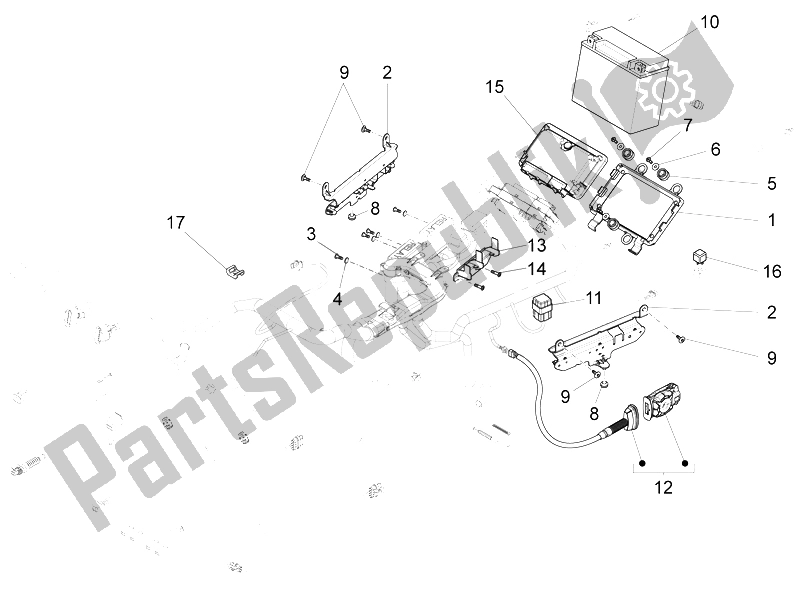 Todas las partes para Sistema Eléctrico Trasero de Moto-Guzzi California 1400 Touring ABS 2012