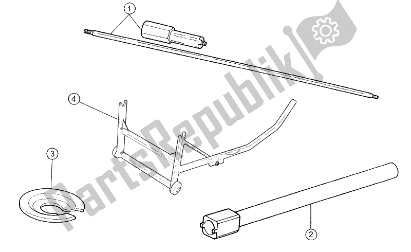 Alle onderdelen voor de Specifieke Tools Ii van de Moto-Guzzi Sport Carburatori 1100 1994