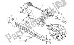 braccio oscillante-posteriore wh., raggi