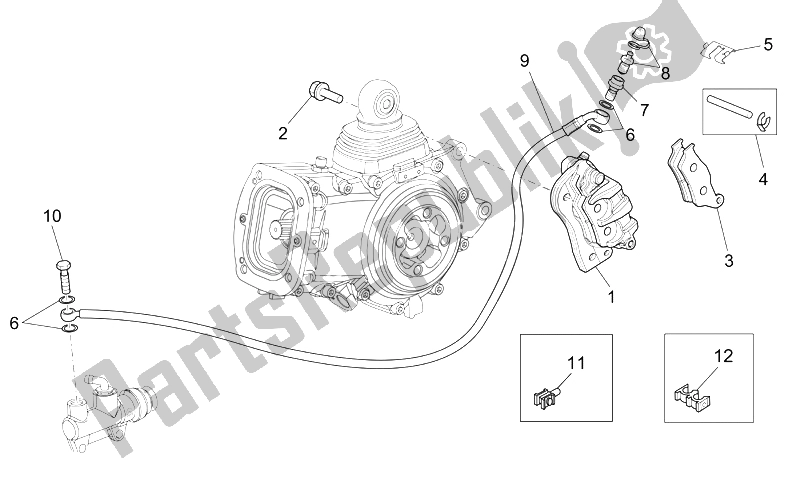 Toutes les pièces pour le étrier De Frein Arrière du Moto-Guzzi Breva V IE 1100 2005