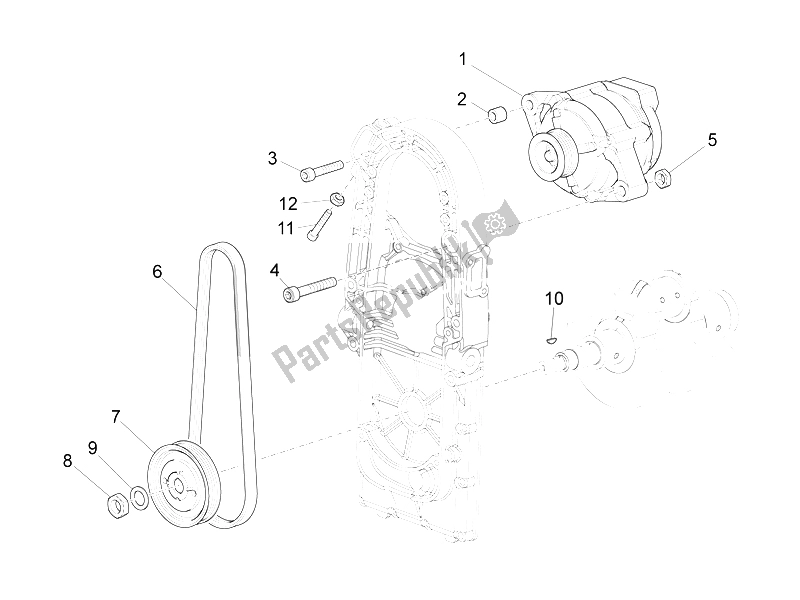 Toutes les pièces pour le Unité Magnéto Assy / Allumage Cdi du Moto-Guzzi Audace 1400 2015