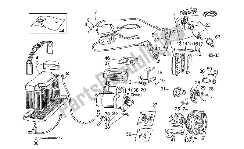 Todas las partes para Batería de Moto-Guzzi V 65 Custom 650 1985