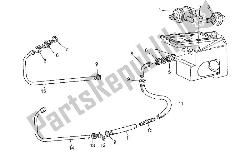 Toutes les pièces pour le Système De Valve Pierburg du Moto-Guzzi California 1100 1994