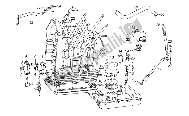 Todas las partes para Bomba De Aceite de Moto-Guzzi California III Carburatori Carenato 1000 1988