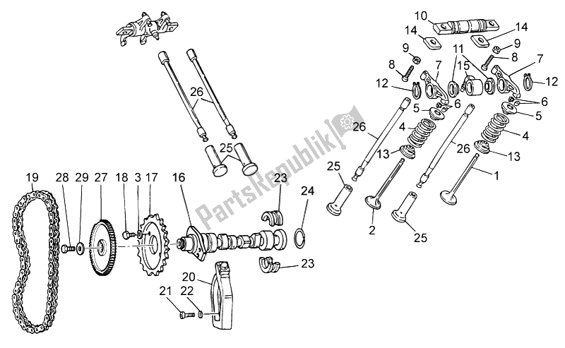 Todas las partes para Sistema De Cronometraje de Moto-Guzzi V7 Racer 750 2014