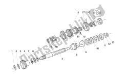 Primary gear shaft