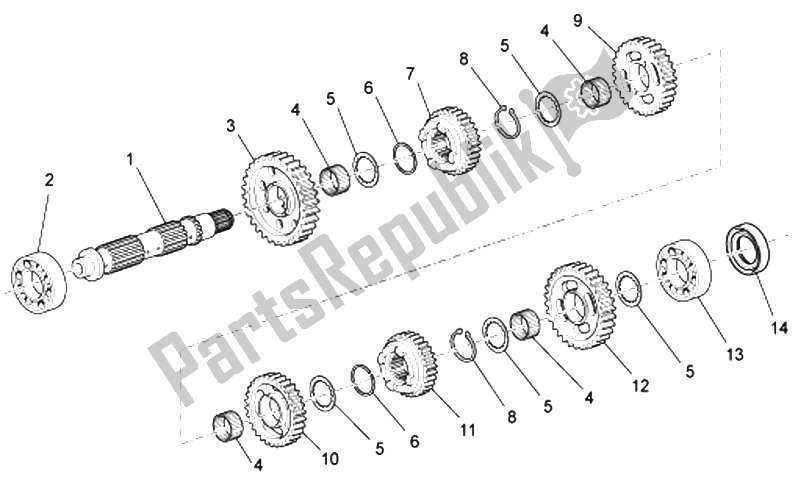 Toutes les pièces pour le Arbre Mené du Moto-Guzzi Norge Polizia Berlino 850 2008