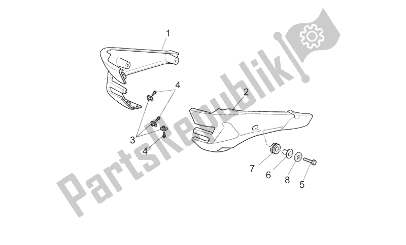 Toutes les pièces pour le Pilier du Moto-Guzzi Norge 850 2007