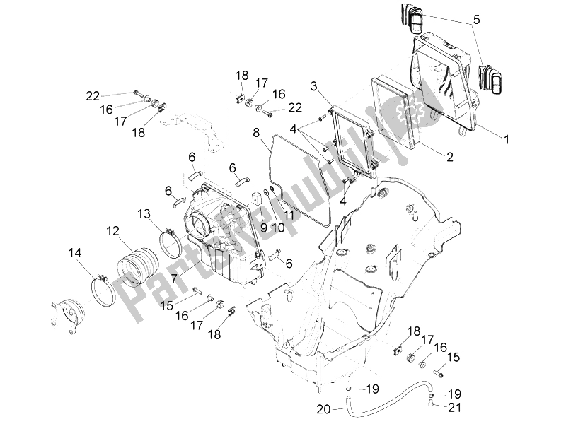 Todas las partes para Caja De Aire de Moto-Guzzi Audace 1400 2015