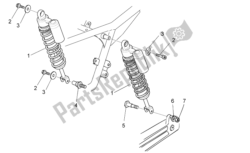Todas las partes para Amortiguador Trasero de Moto-Guzzi V7 Racer 750 2014