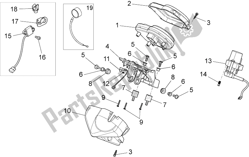 All parts for the Dashboard of the Moto-Guzzi Griso 1200 8V 2007