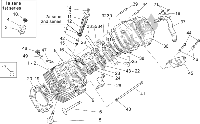 Toutes les pièces pour le Culasse Et Soupapes Ii du Moto-Guzzi Griso V IE 1100 2005