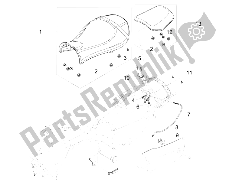 Toutes les pièces pour le Selle du Moto-Guzzi Audace 1400 2015