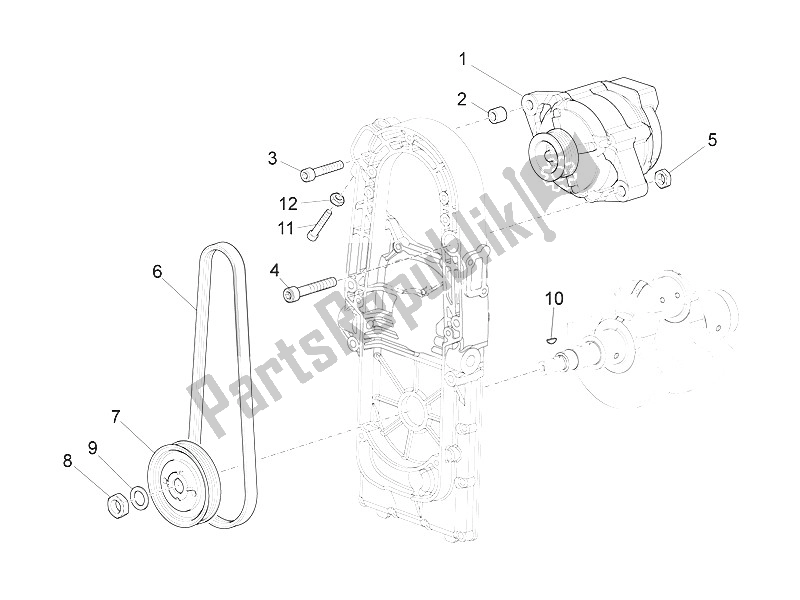 Todas las partes para Cdi Magneto Assy / Unidad De Encendido de Moto-Guzzi Eldorado 1400 USA 2016