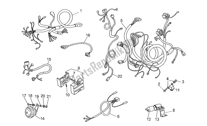 All parts for the Electrical System of the Moto-Guzzi V 35 C 50 350 1985