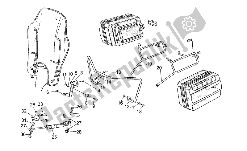 All parts for the Accessories of the Moto-Guzzi V 35 C 50 350 1985