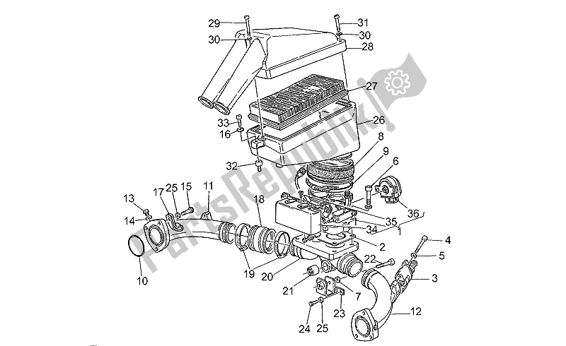 Toutes les pièces pour le Corps De Papillon du Moto-Guzzi Quota 1000 1992