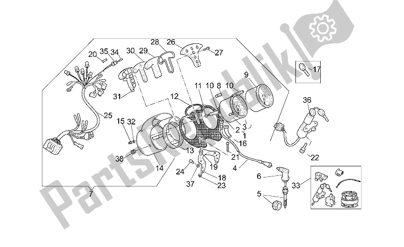All parts for the Dashboard of the Moto-Guzzi V 11 LE Mans Sport Naked 1100 2001