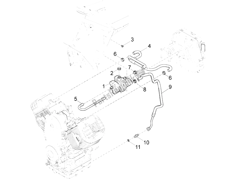 All parts for the Blow-by System of the Moto-Guzzi California 1400 Touring ABS 2012