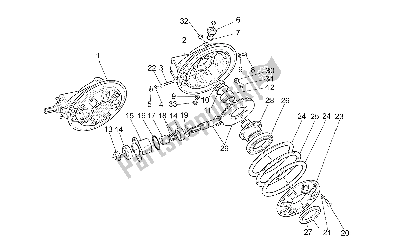 Alle onderdelen voor de Verzending Voltooid van de Moto-Guzzi Quota ES 1100 1998