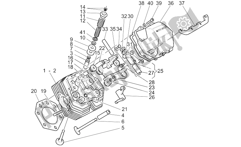 All parts for the Cylinder Head And Valves of the Moto-Guzzi V 11 LE Mans 1100 2002