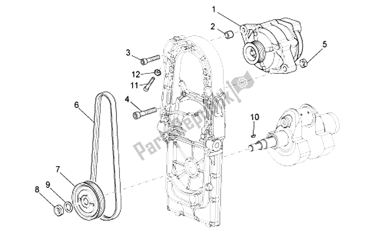 Toutes les pièces pour le Générateur De Courant du Moto-Guzzi Norge Polizia Berlino 850 2008