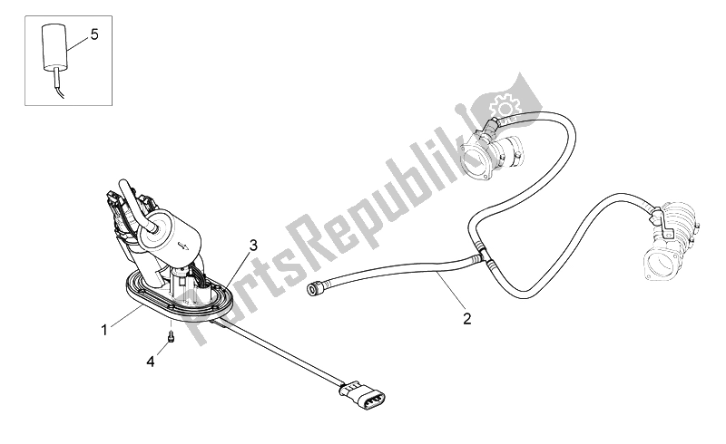 Todas las partes para Bomba De Combustible de Moto-Guzzi Nevada Classic 750 2012