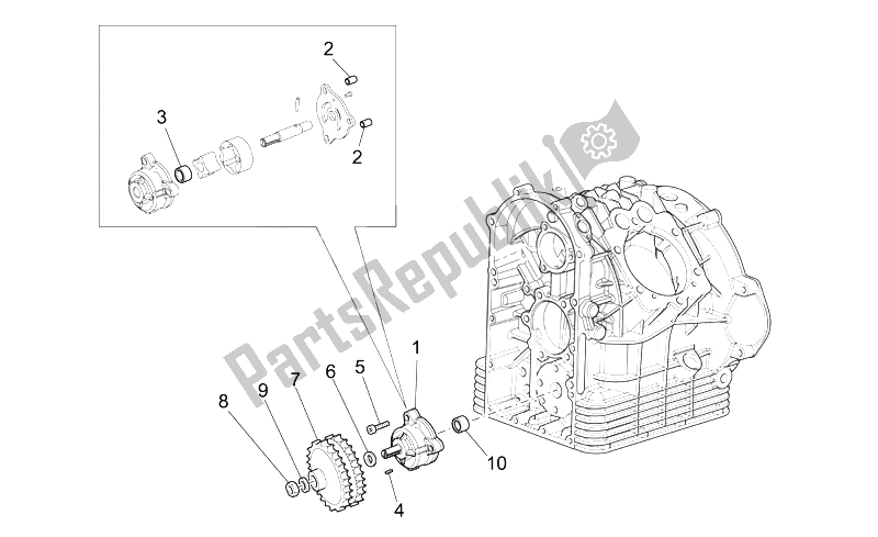 Toutes les pièces pour le Pompe à Huile Ii du Moto-Guzzi California Classic Touring 1100 2006