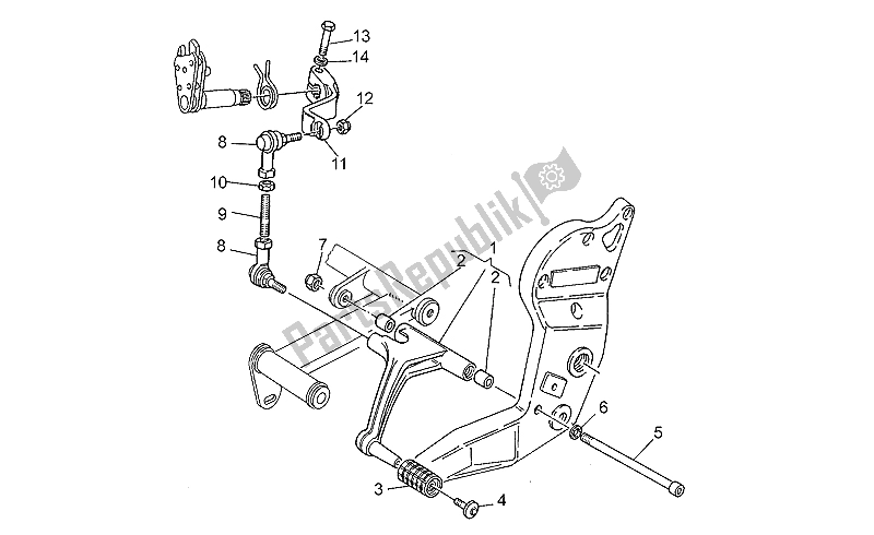 Todas las partes para Palanca De Cambios de Moto-Guzzi Daytona RS 1000 1997