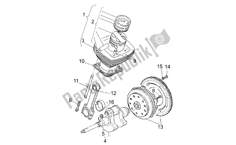 Tutte le parti per il Albero Di Trasmissione del Moto-Guzzi MGS 01 Corsa 1200 2004