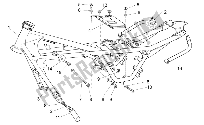 Tutte le parti per il Frame I del Moto-Guzzi V7 Special 750 2014