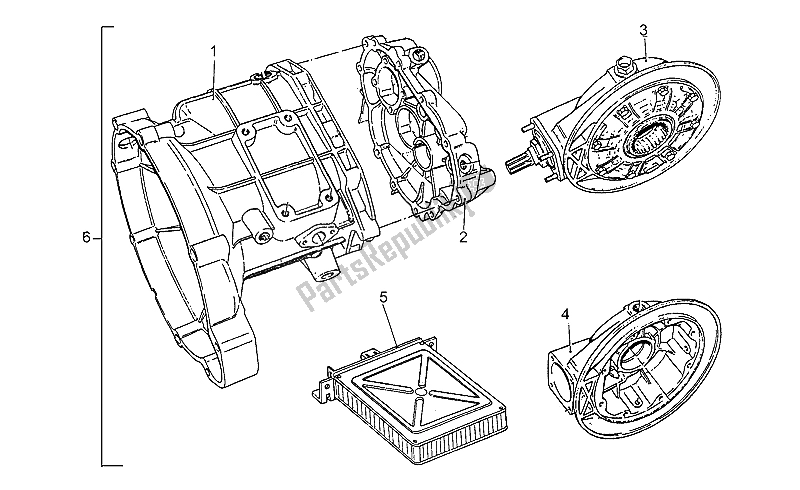 Todas las partes para Variantes De Caja De Cambios 1991 (d) de Moto-Guzzi California III Iniezione 1000 1990
