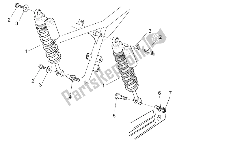 Todas las partes para Amortiguador Trasero de Moto-Guzzi V7 II Racer ABS 750 2015