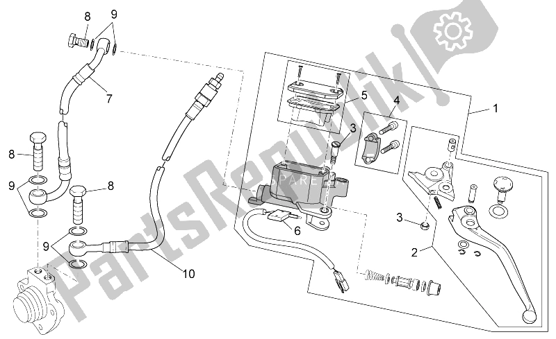 Tutte le parti per il Controllo Della Frizione Completo del Moto-Guzzi Stelvio 1200 8V STD NTX 2011