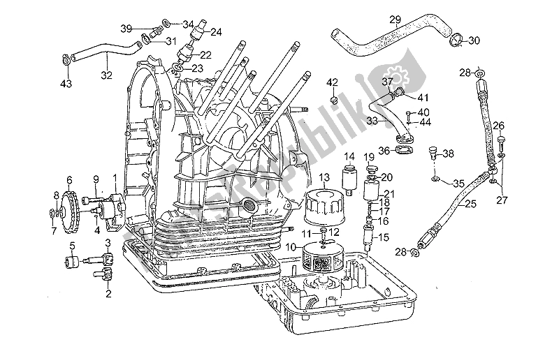 Todas las partes para Bomba De Aceite de Moto-Guzzi LE Mans 1000 1985